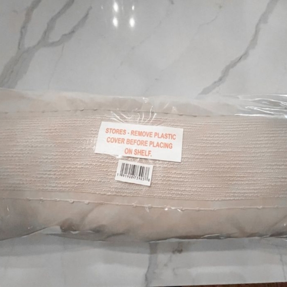 Hearth & Hearth Slub Center Stripe  Oversized Lumbar Oblong Bed Pillow - Picture 9 of 14